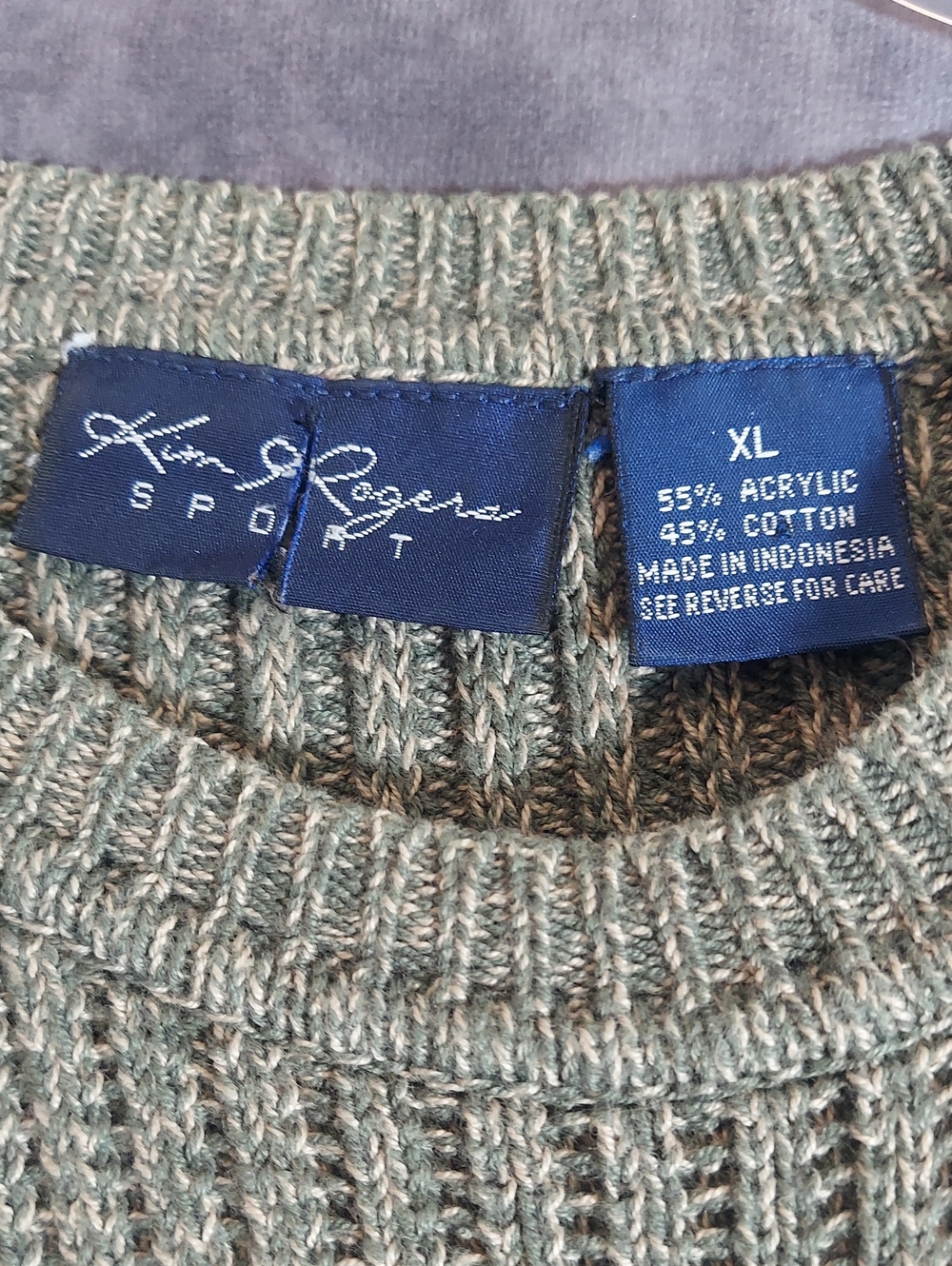 Kim Rogers Women's Ribbed Crewneck Sweater Size XL - UVGC - Picture 3 of 7